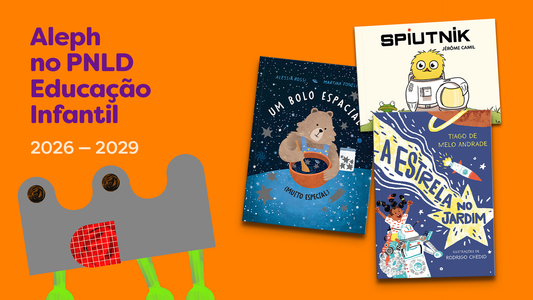 Capas dos livros Um bolo espacial (muito especial), Spiutnik e A estrela no jardim, da Glida, aprovados no PNLD Educação Infantil 2026–2029